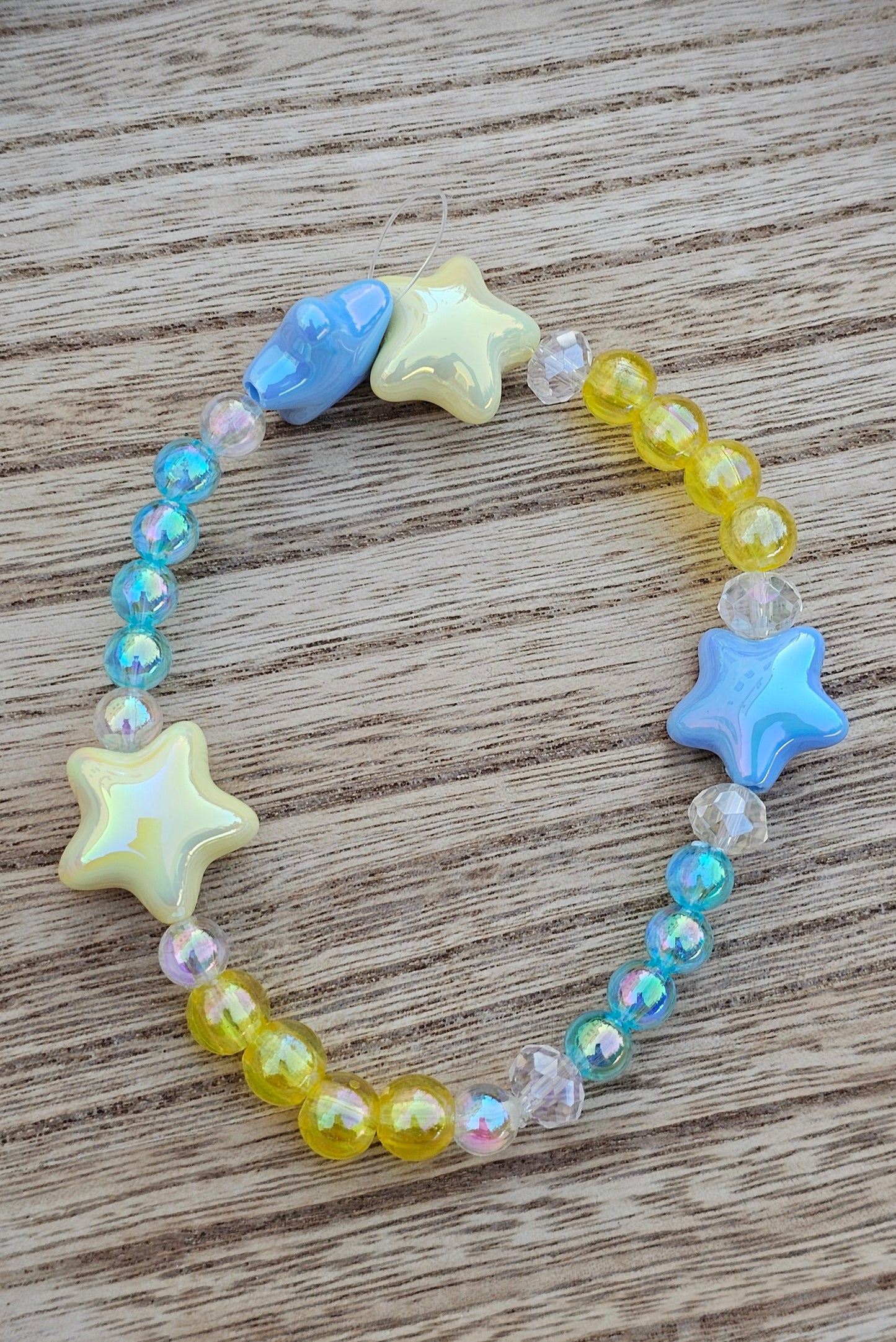 Blue Yellow Phone Charm