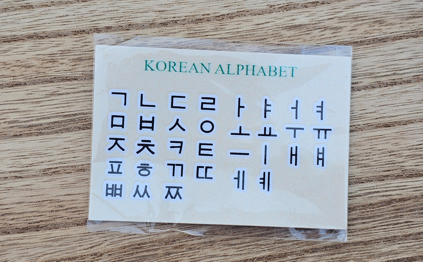 Korean Alphabet Keyboard Sticker