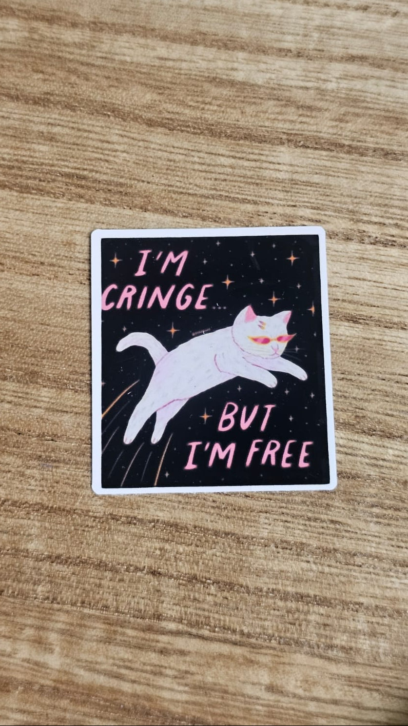 Cringe But Free Sticker