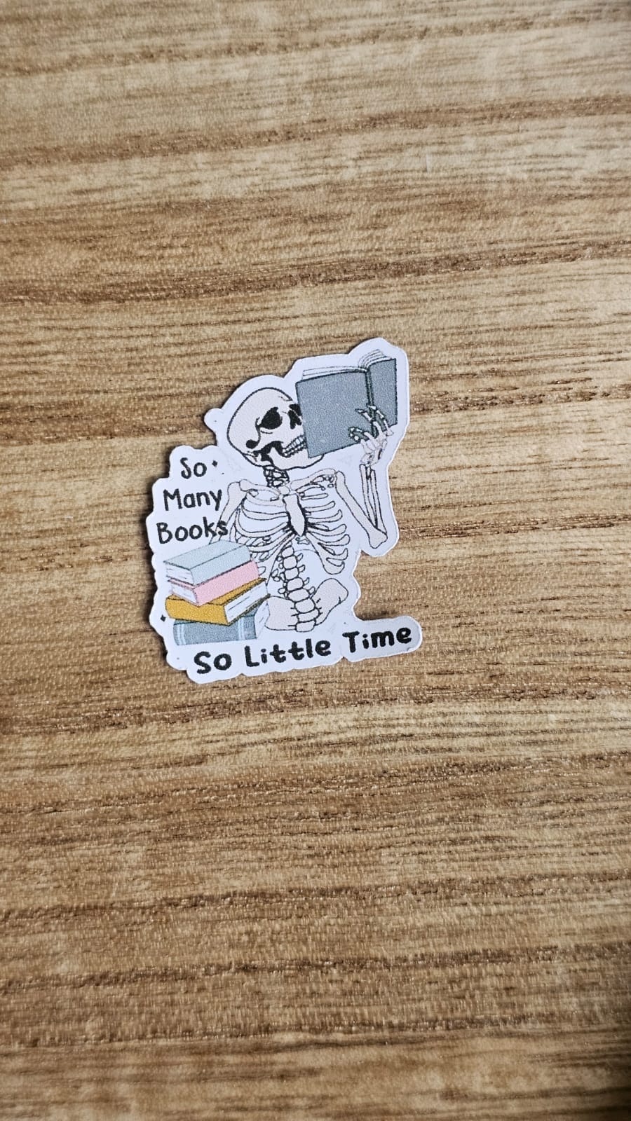 Many Books Little Time Sticker