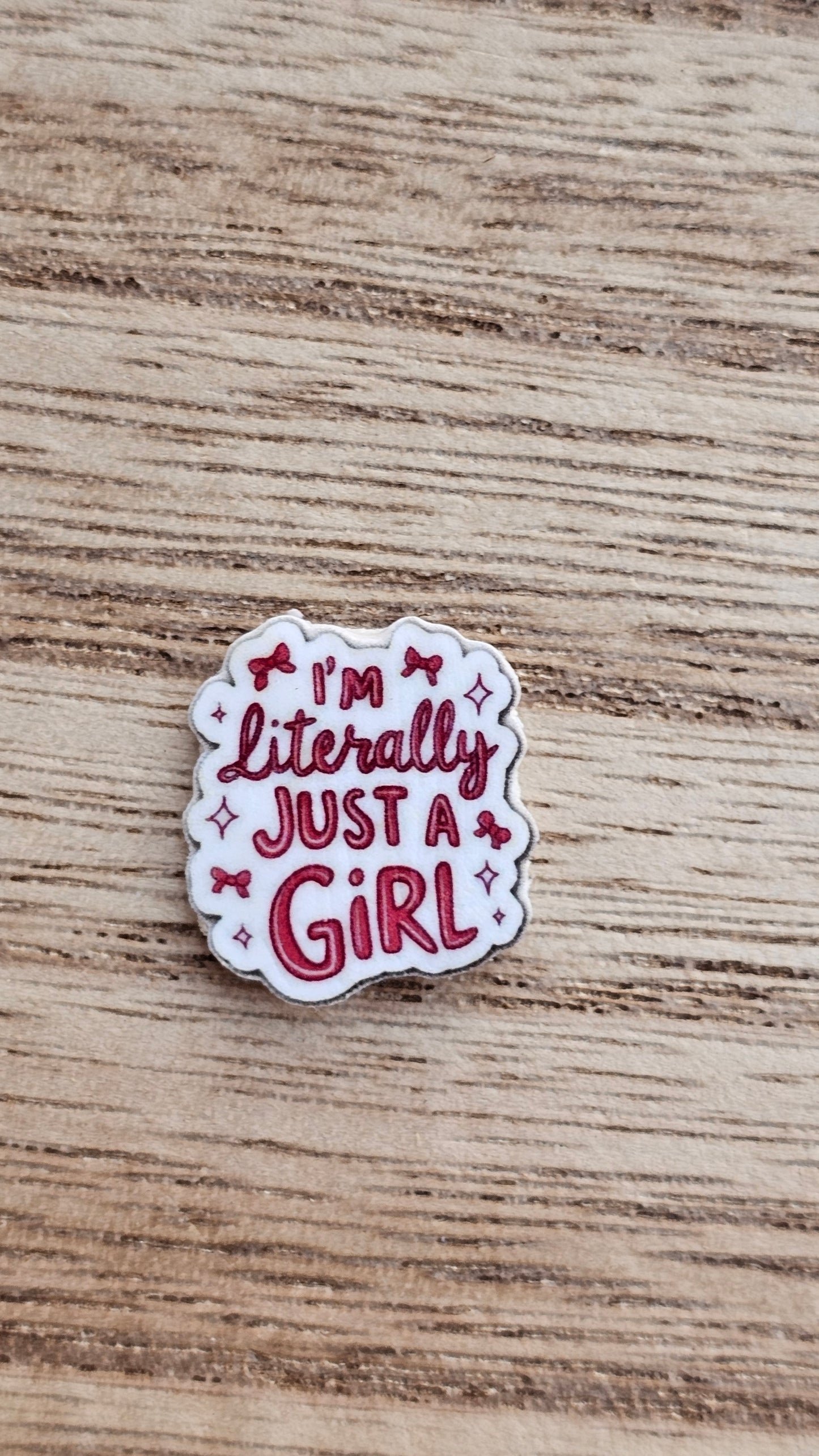 Just a Girl Phone Sticker