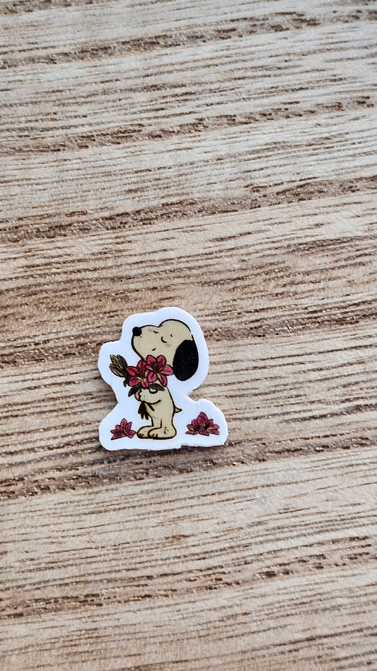 Snoopy Flower Phone Sticker