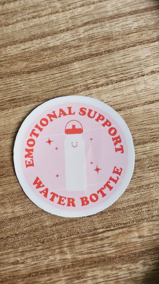 Emotional Support Water Bottle Sticker