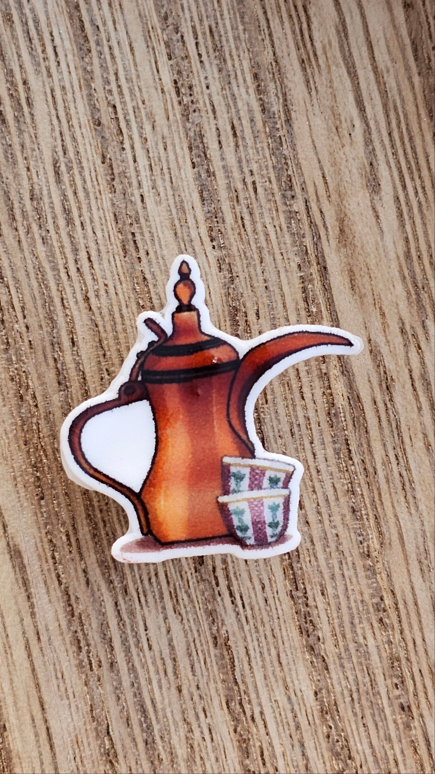Arabic Coffee Crocs Charm