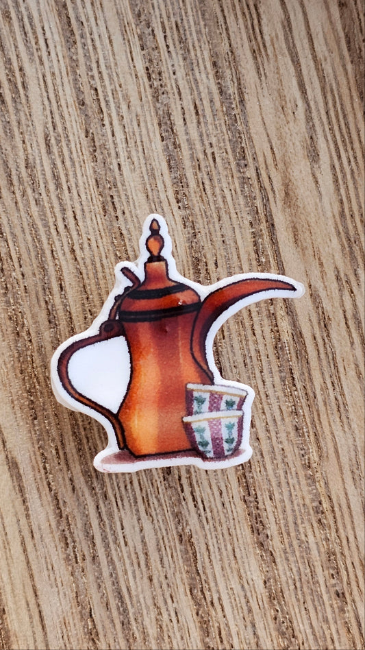 Arabic Coffee Crocs Charm