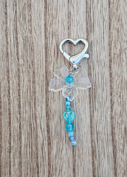 Heart Blue Keychain