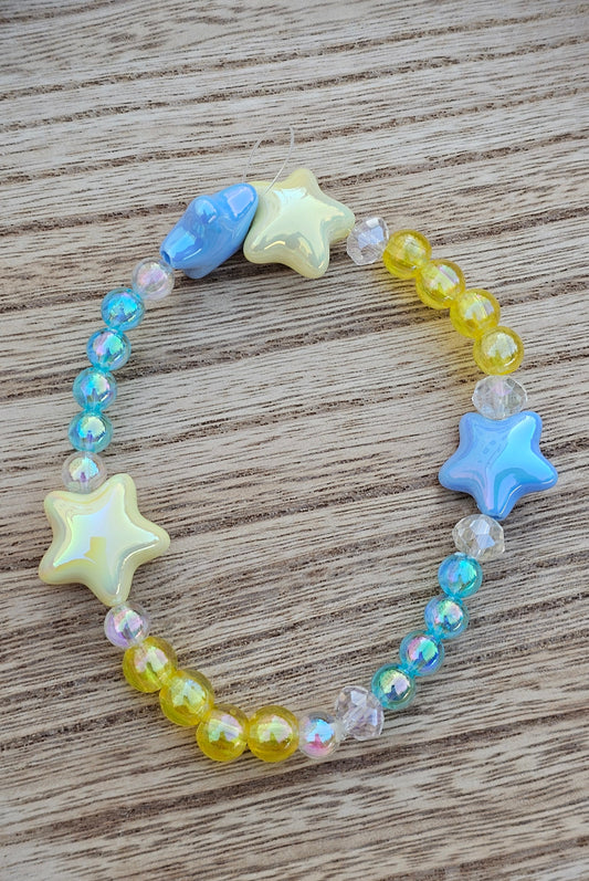 Blue Yellow Phone Charm