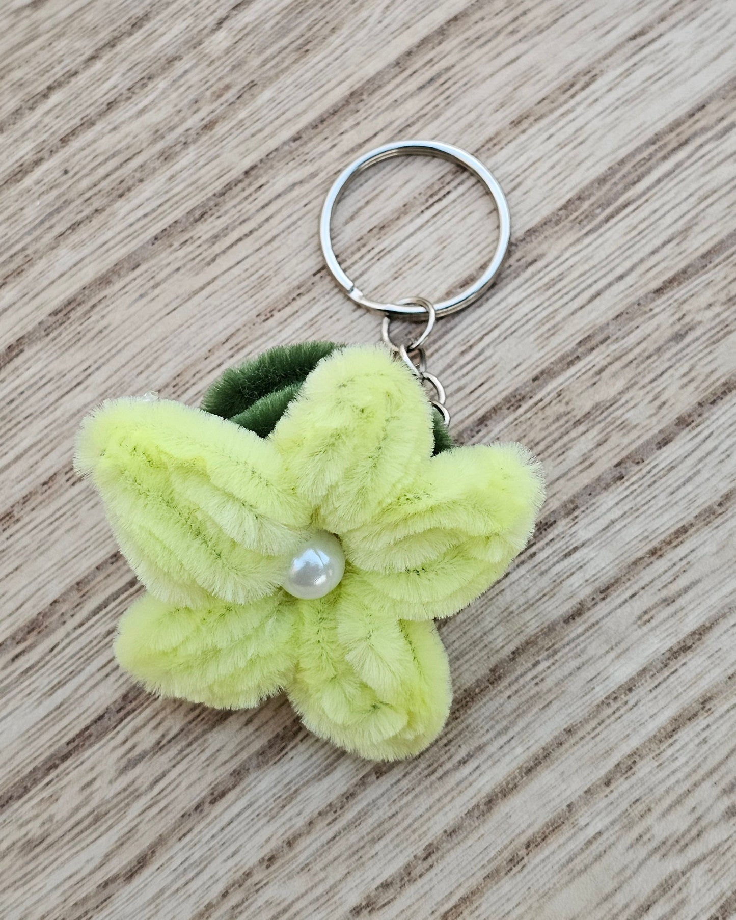 Fuzzy Lilly Keychain