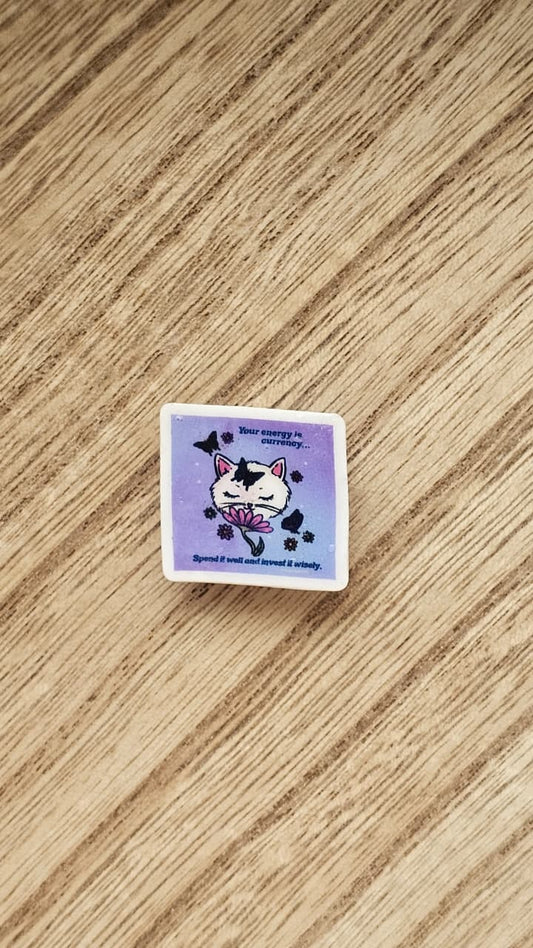 Energy Is Currency Crocs Charm