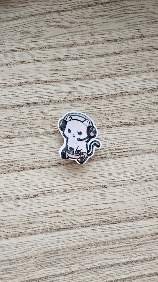 Gamer Cat Crocs Charm