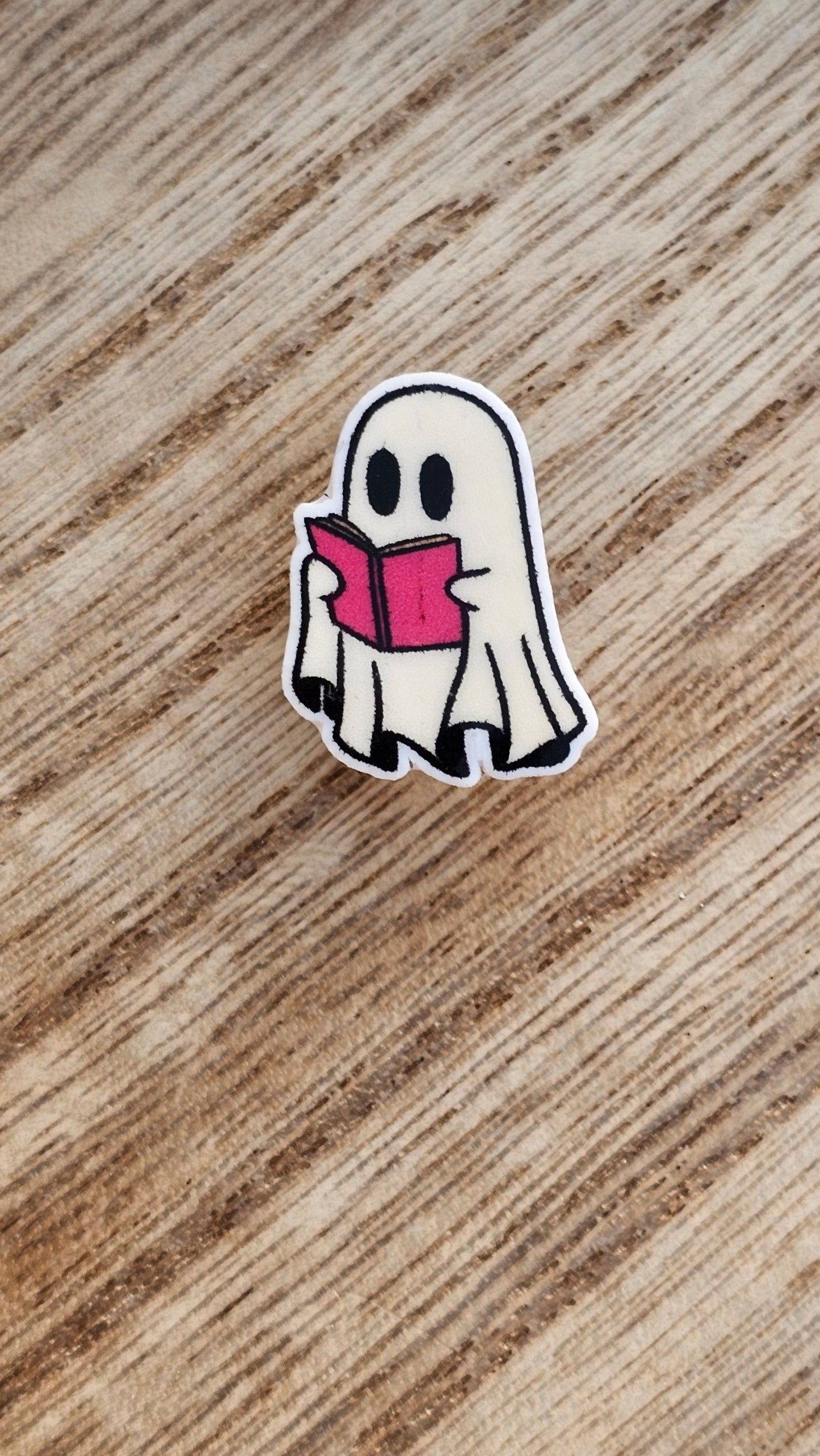 Literate Ghost Crocs Charm