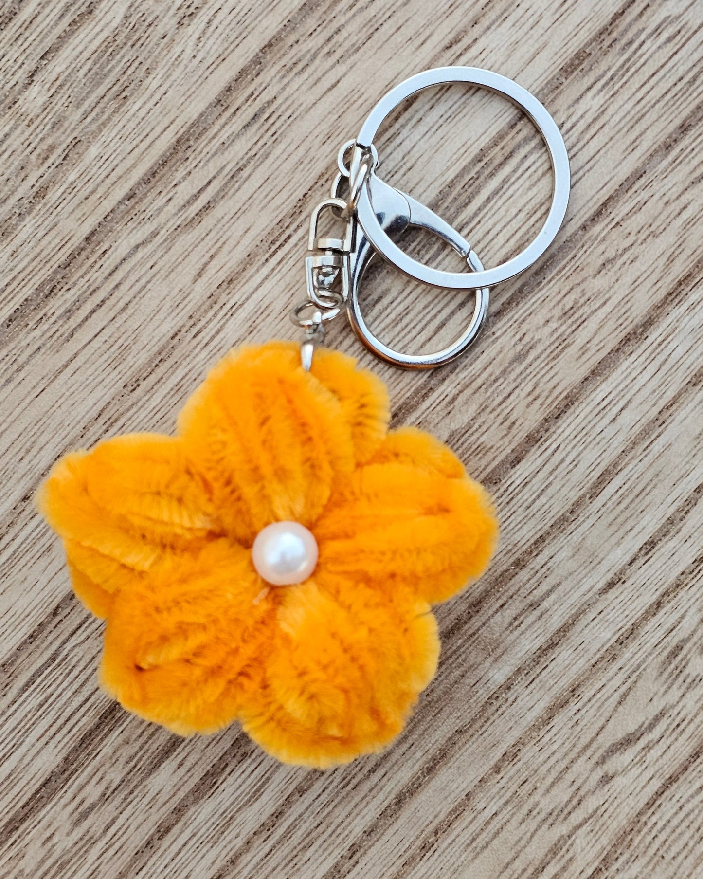 Fuzzy Lilly Keychain