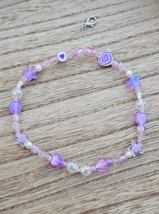 Purple Phone Charm