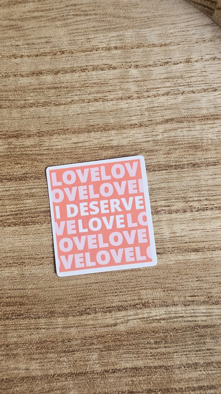 Deserve Love Sticker