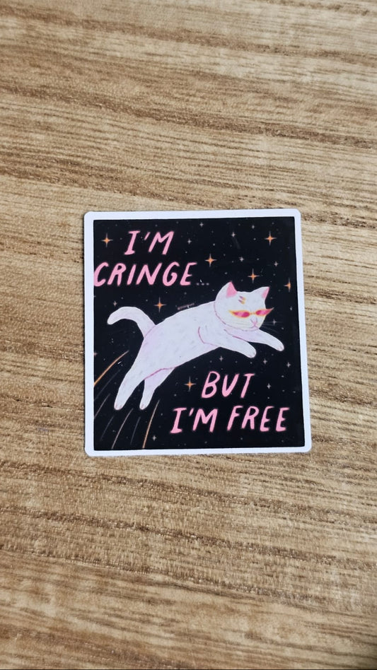 Cringe But Free Sticker