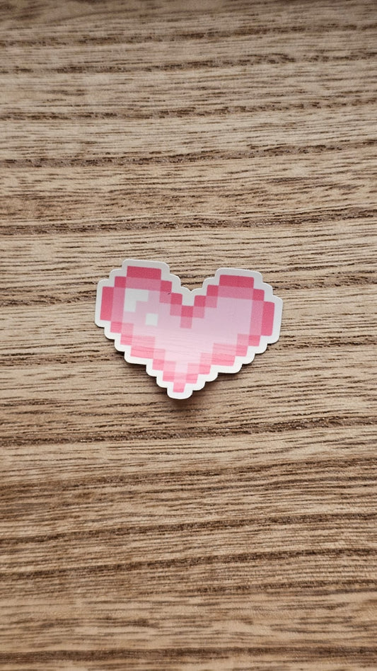 Pixel Heart Sticker