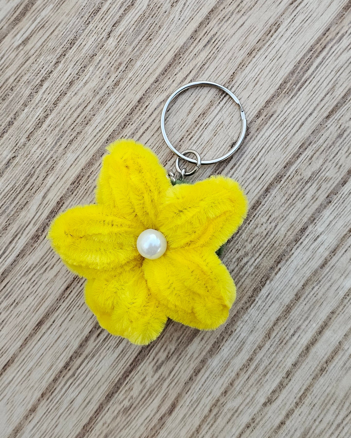 Fuzzy Lilly Keychain