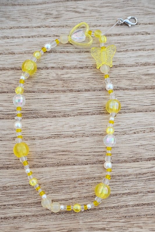 Yellow Phone Charm