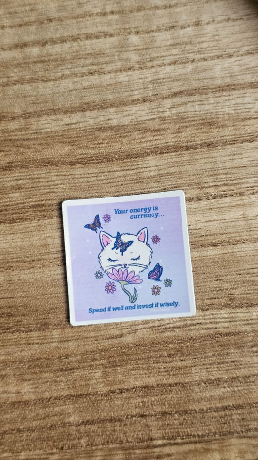 Energy Is Currency Sticker
