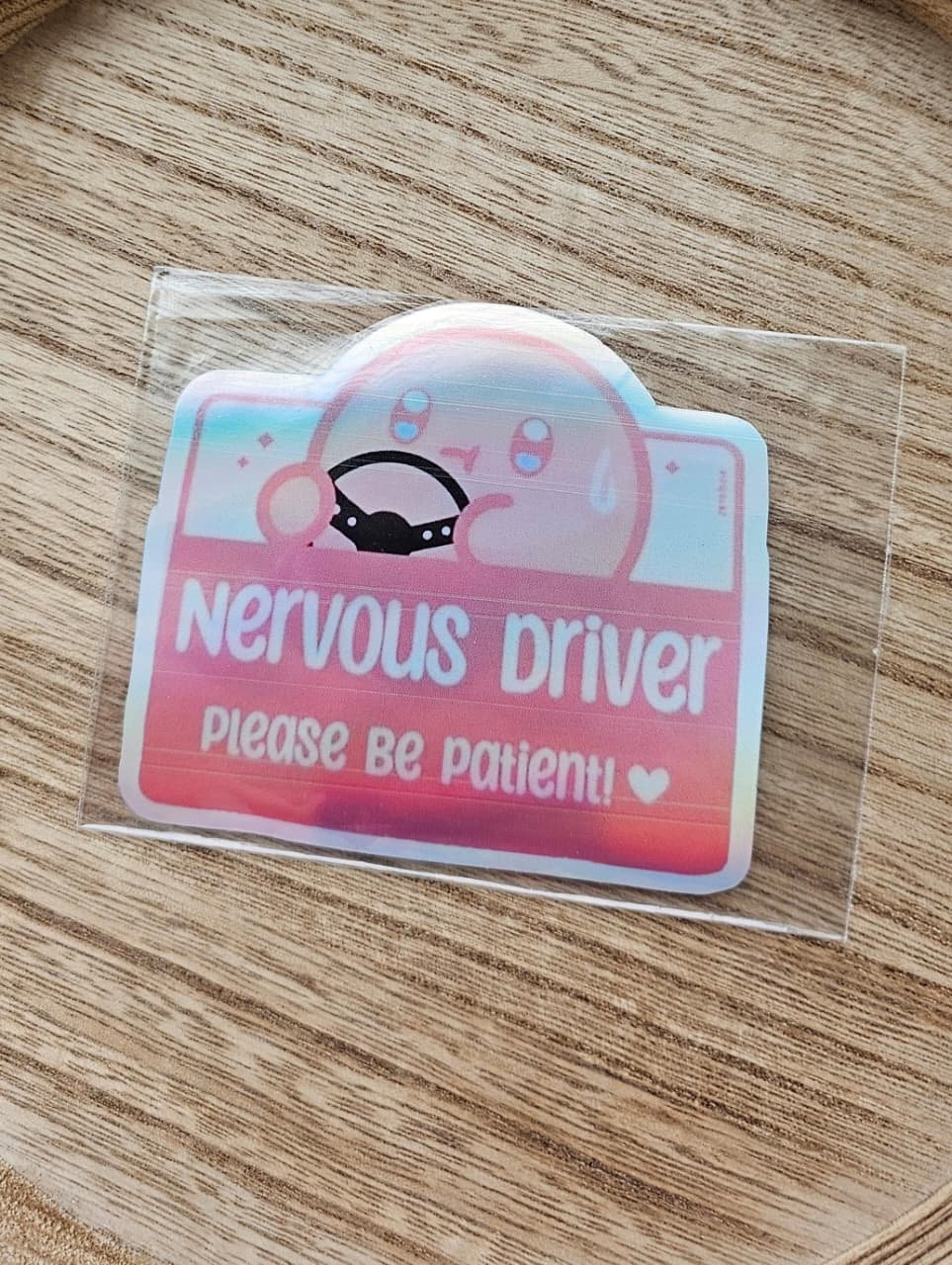 Nervous Driver Car Sticker