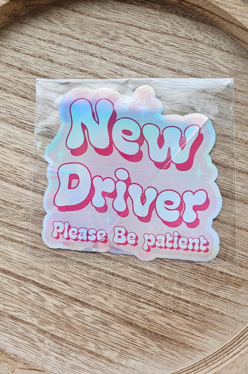 New Driver Please Be patient Car Sticker